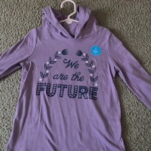 Carters girls long sleeve with hood